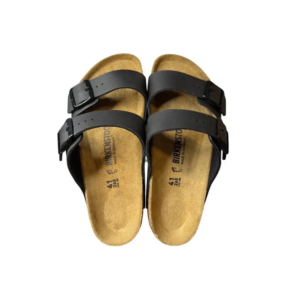 Birkenstock Arizona oiled black leather Comfort Unisex Sandal Women 9  EU 40 New - Picture 5 of 7
